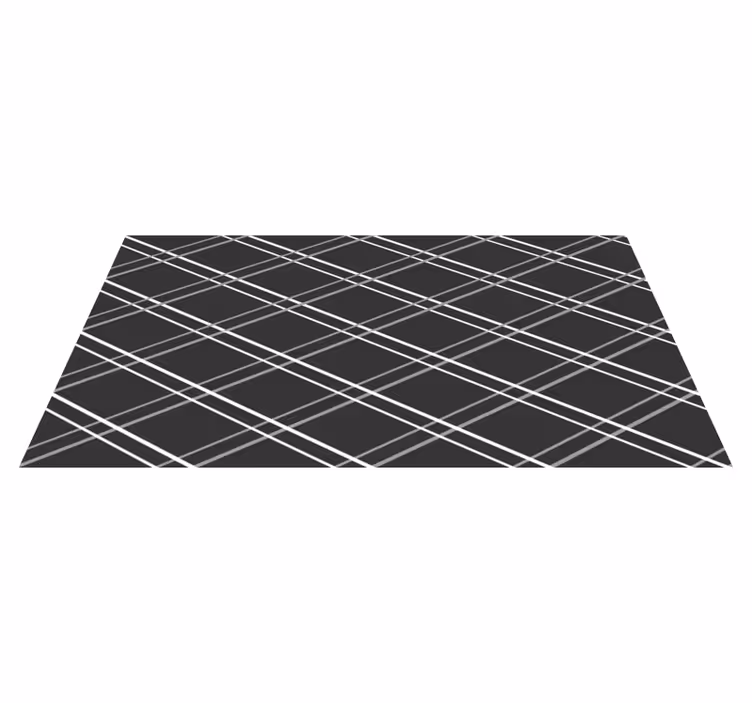 Alfombra de vinilo geométrica patrones de líneas geométricas - TenVinilo