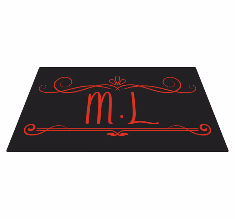 Alfombras vinílicas de diseño con inicial - TenVinilo