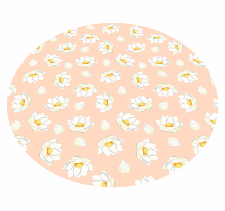 Alfombra vinílica flores flor floral - TenVinilo