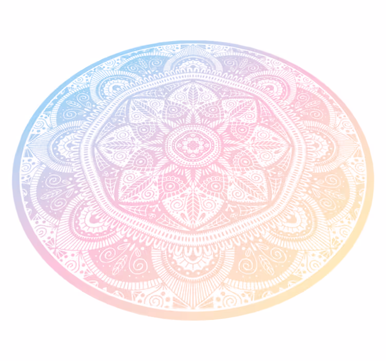 Alfombra vinílica mandala mandala degradado - TenVinilo