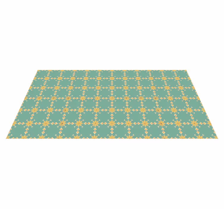 Alfombra vinílica cocina decoración geométrica de la cocina - TenVinilo