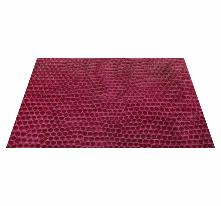 Alfombra vinílica animal print tela carmesí texturizada - TenVinilo