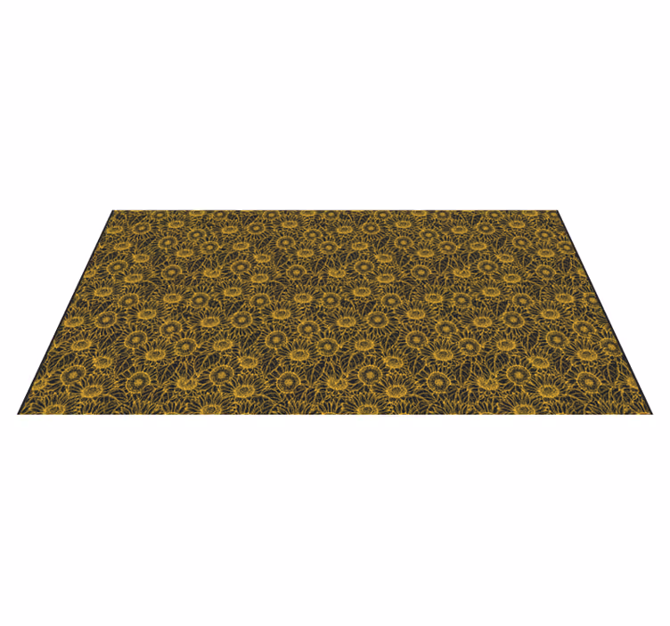 Alfombra vinílica flores complejidad floral - TenVinilo