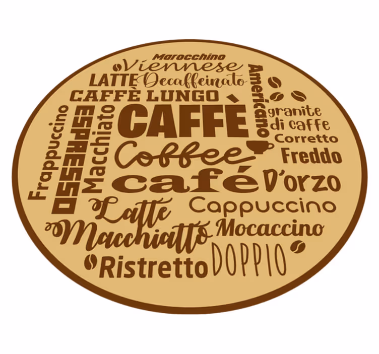 Alfombra vinílica frase centro de mesa de café - TenVinilo