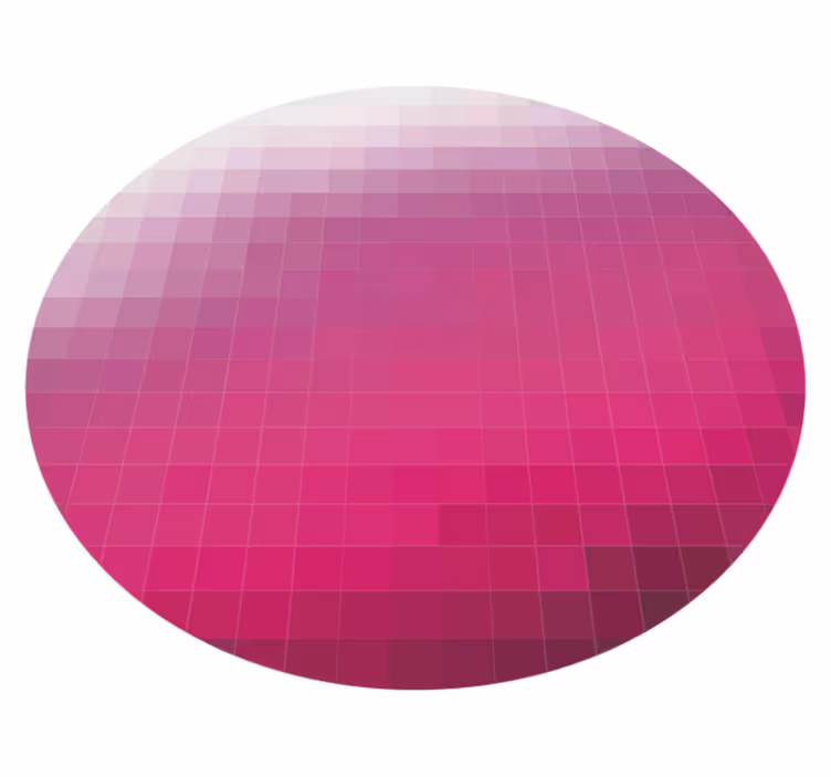 Alfombra vinílica minimalista esfera gradiente - TenVinilo