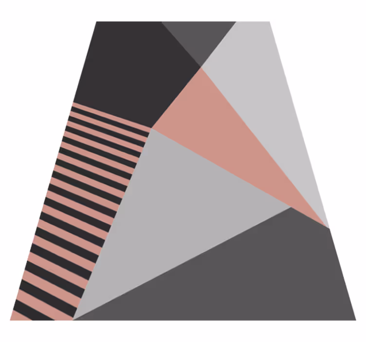 Alfombras vinílicas modernas motivo geométrico triangular - TenVinilo