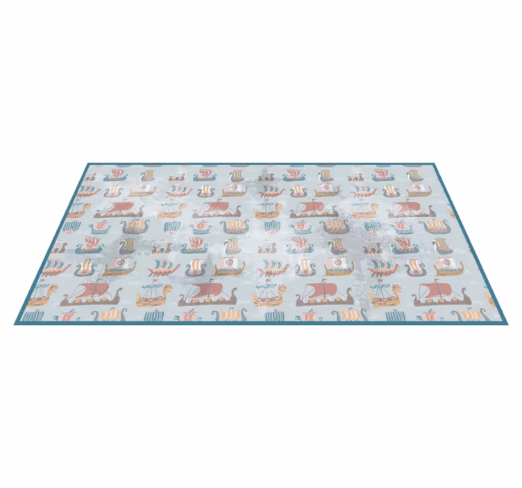 Alfombra de vinilo infantil vivero náutico - TenVinilo