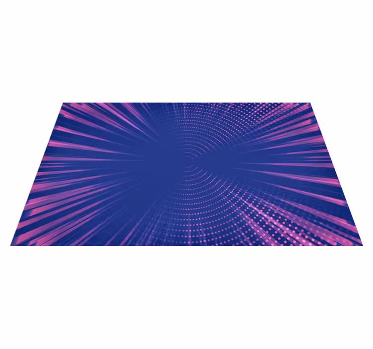 Alfombra de vinilo geométrica resplandor óptico - TenVinilo
