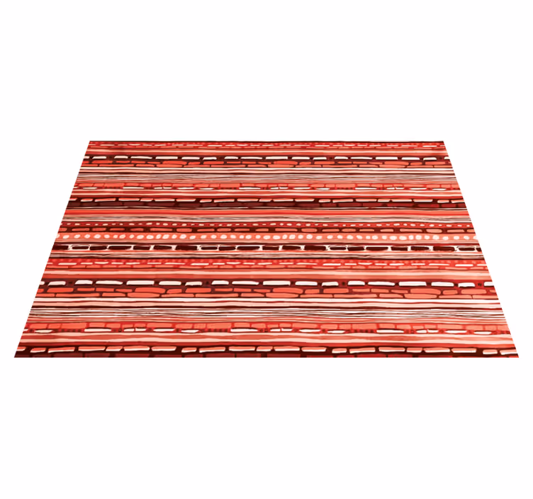 Alfombra vinílica rayas líneas rojas abstractas - TenVinilo