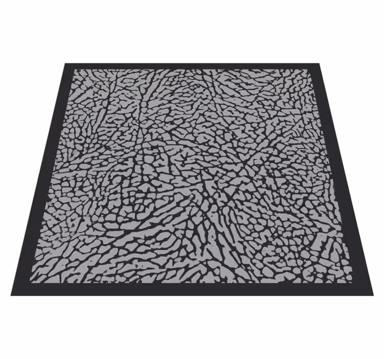 Alfombra vinílica gris patrón oscuro texturizado - TenVinilo