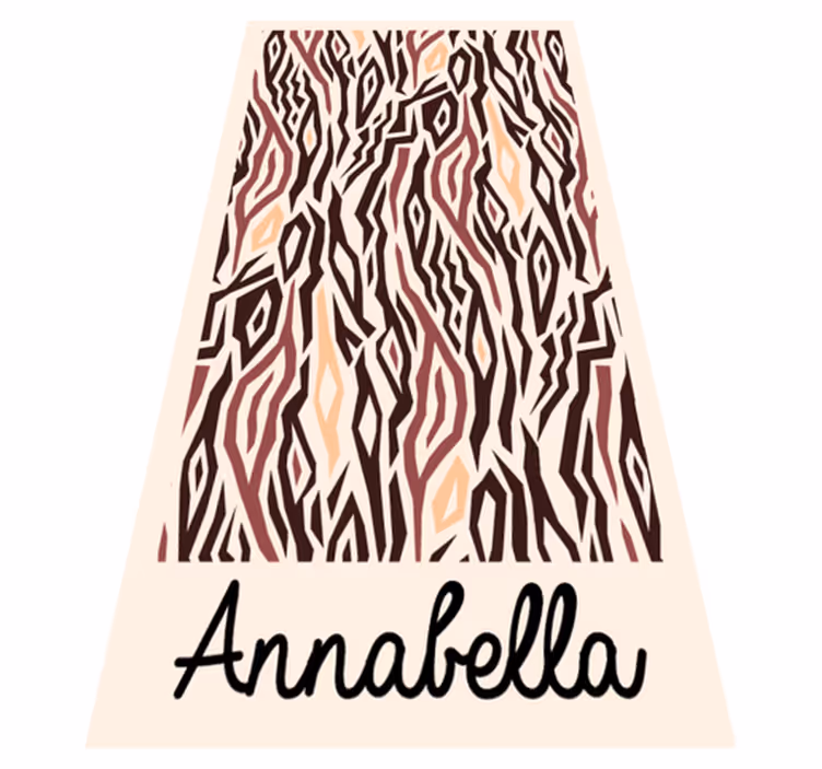 Alfombra vinílica personalizable patrón animal estilizado - TenVinilo