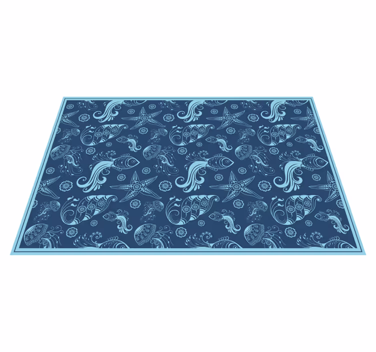 Alfombra vinílica naturaleza motivo submarino - TenVinilo