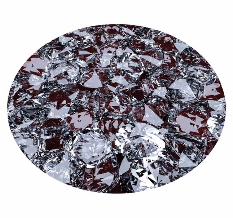 Alfombra vinílica textura piedra preciosa de cristal - TenVinilo