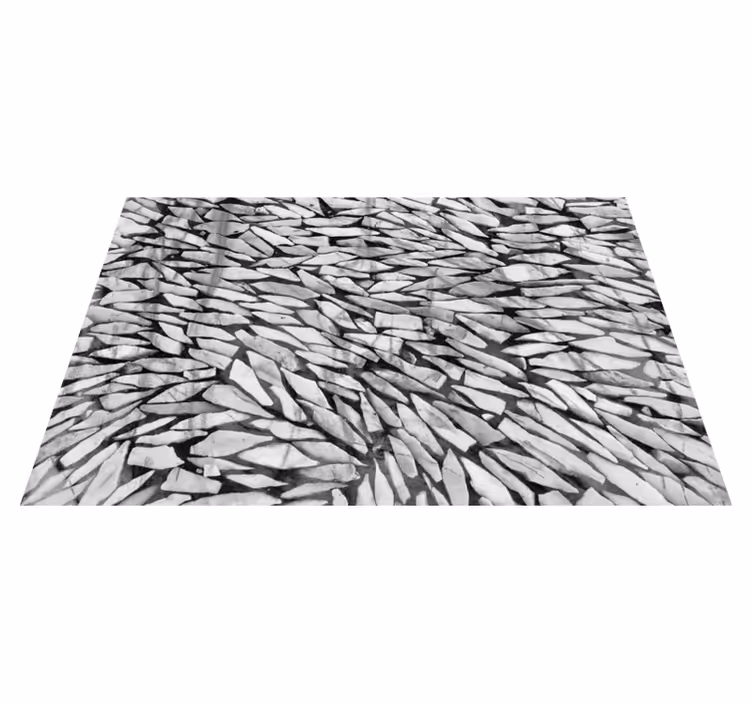 Alfombra vinílica textura piedra patrón realista gris - TenVinilo
