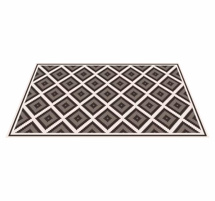 Alfombra de vinilo geométrica concepto de diamante - TenVinilo