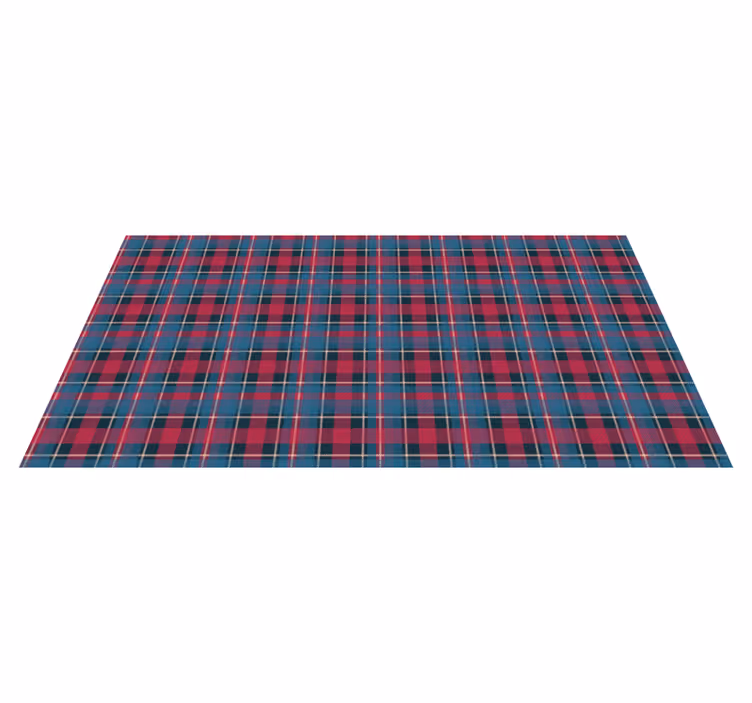 Alfombra vinílica rayas estilo de patrón de cuadros - TenVinilo