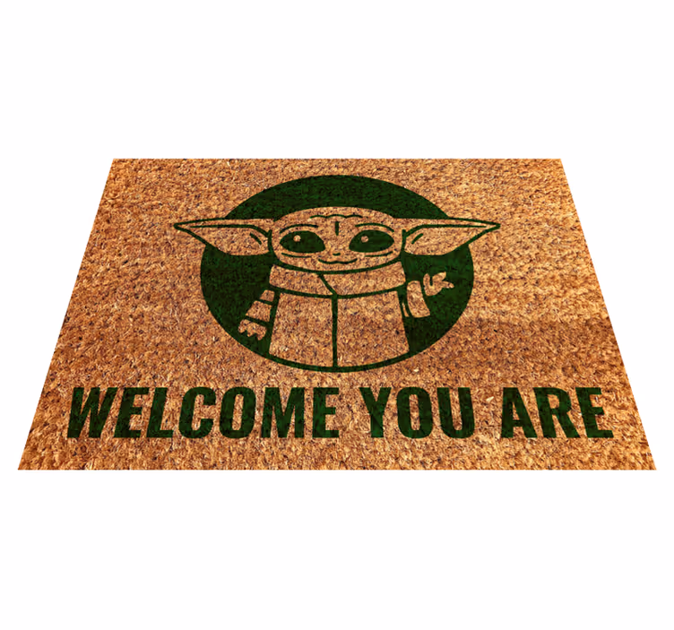 Alfombra vinílica entrada bienvenida Star Wars - TenVinilo