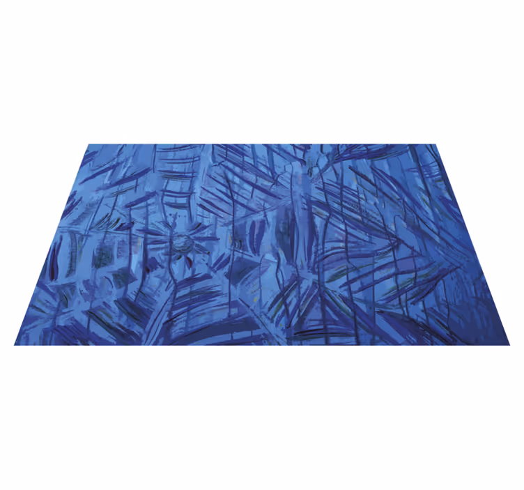 Alfombra vinílica naturaleza estampado exótico de follaje - TenVinilo