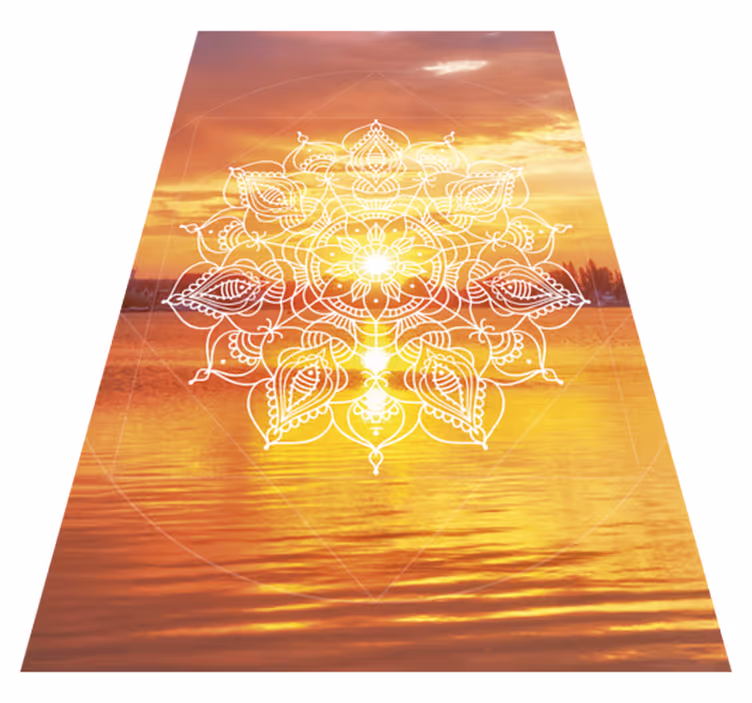 Alfombras vinílicas juvenils Mandala de sol - TenVinilo