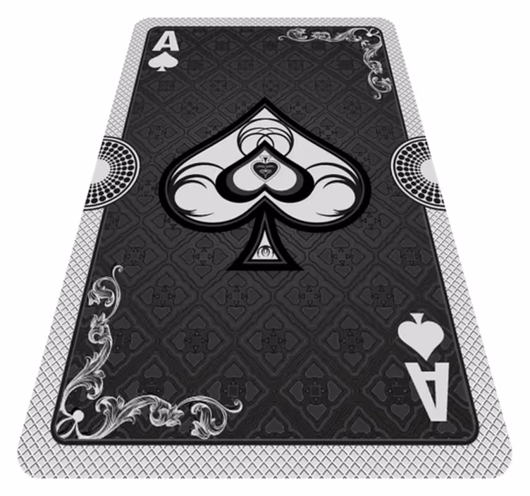 Alfombra vinílica de juegos infantil as de la baraja - TenVinilo