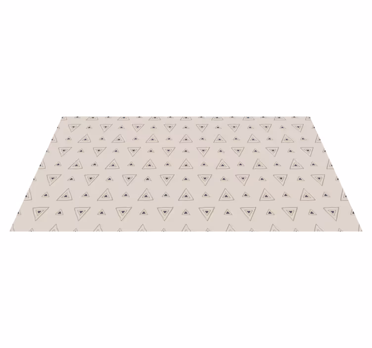 Alfombra vinílica bebé patrón de triángulo elegante - TenVinilo