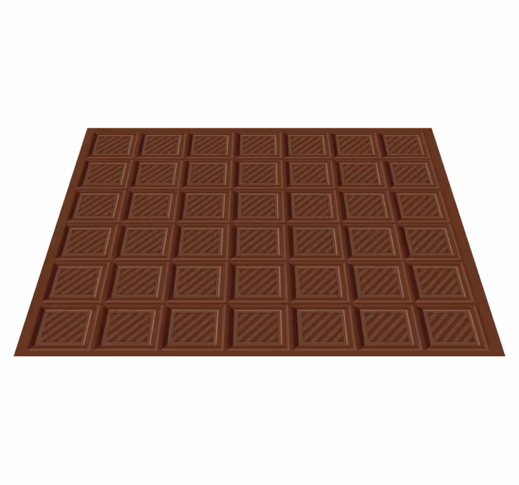 Alfombras vinílicas modernas Cuadrados de chocolate - TenVinilo