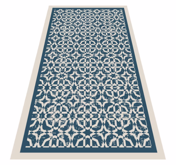 Alfombra vinilo mosaico Alfombra de octágonos - TenVinilo