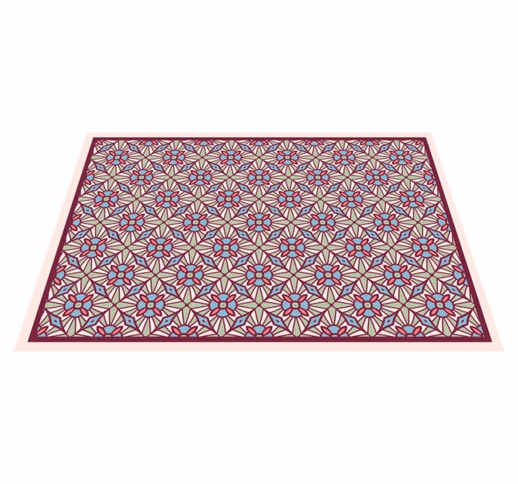 Alfombra vinílica salón composición animada - TenVinilo