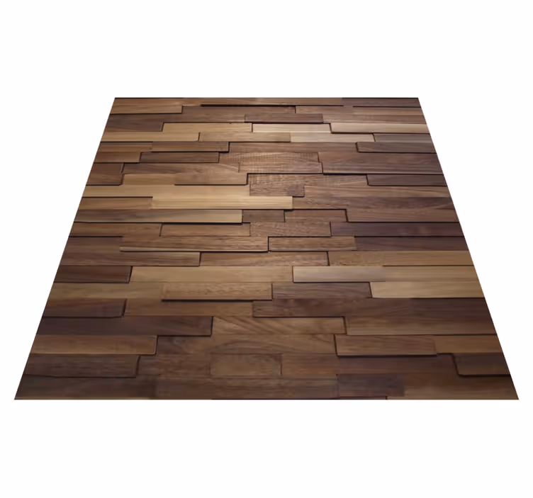 Alfombra vinílica textura madera patrón elegante - TenVinilo