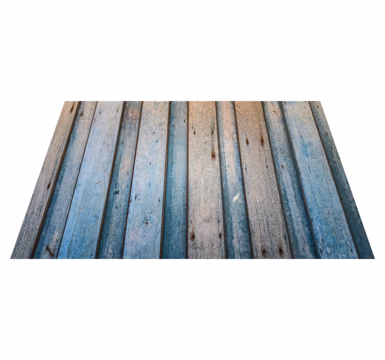 Alfombra vinílica textura madera tablones envejecidos - TenVinilo