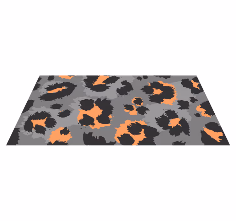Alfombra vinílica animal print patrón de guepardo atrevido - TenVinilo