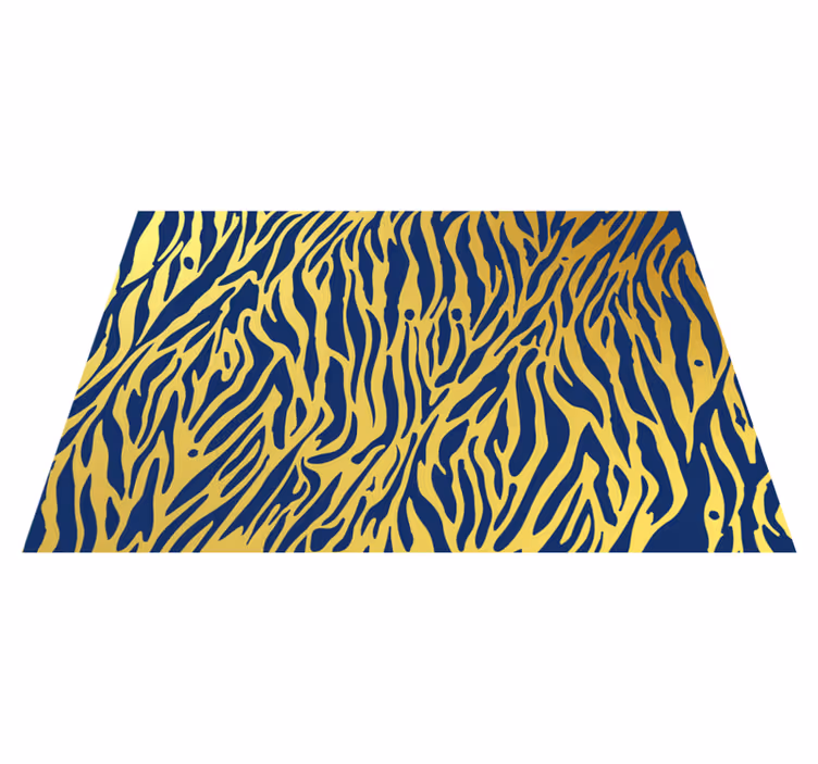 Alfombra vinílica animal print concepto de raya de cebra - TenVinilo