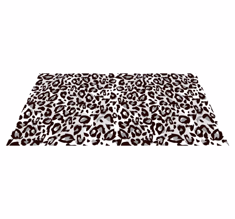 Alfombra vinílica animal print motivo de trazos de leopardo - TenVinilo