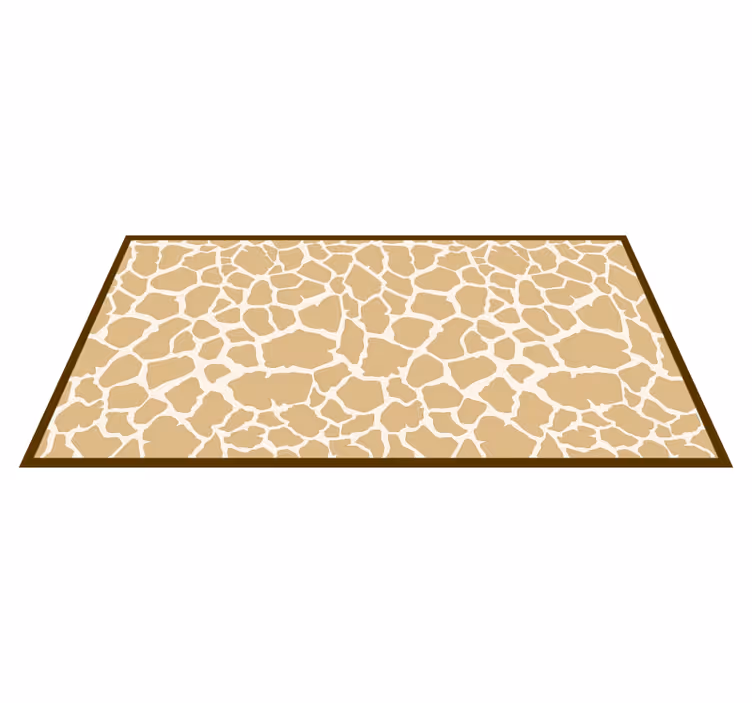 Alfombra vinílica animal print patrón de manchas de jirafa - TenVinilo