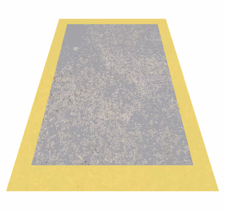 Alfombra vinílica salón marco amarillo - TenVinilo
