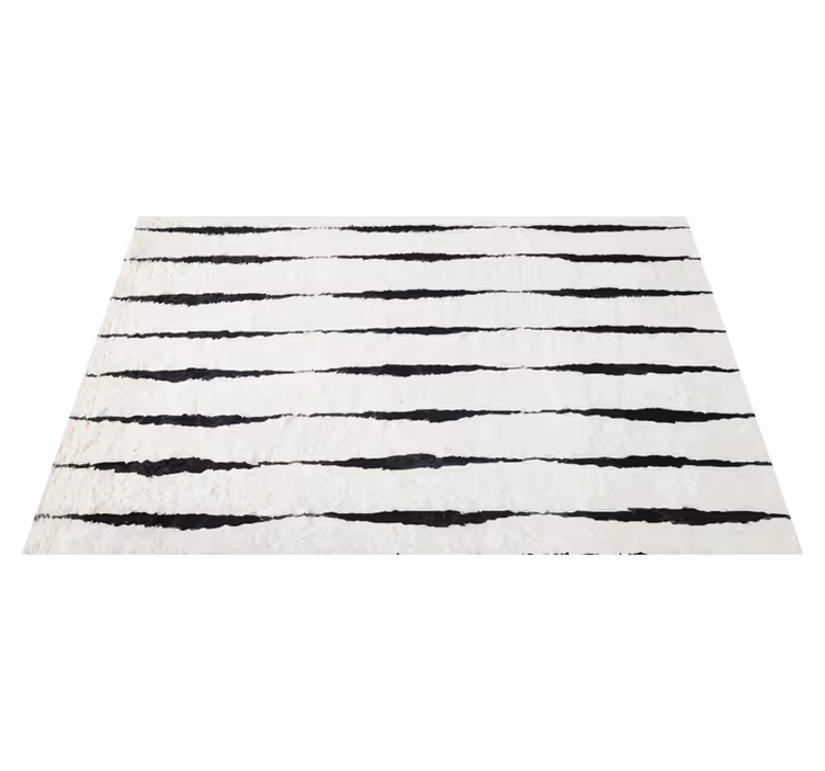 Alfombra vinílica salón diseño a rayas elegante - TenVinilo