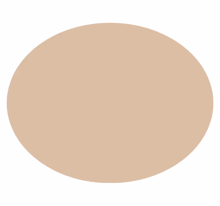 Alfombra vinílica redonda tono beige suave - TenVinilo