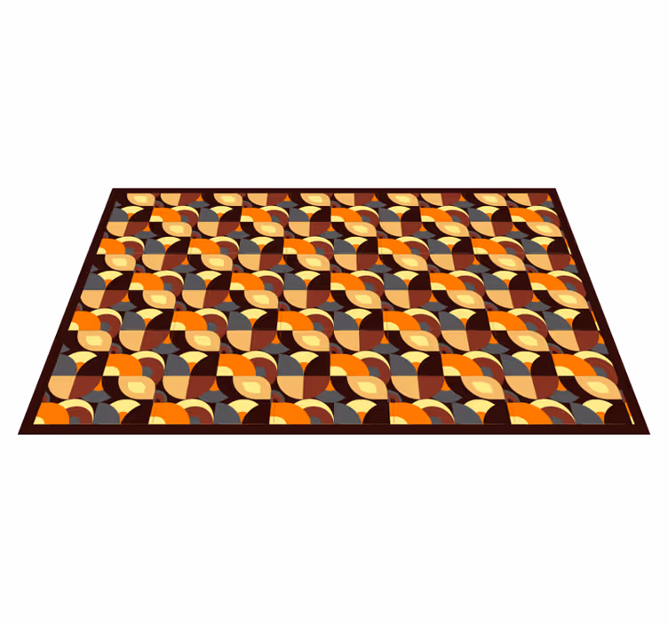 Alfombra vinílica Formas geométricas pop 70 - TenVinilo
