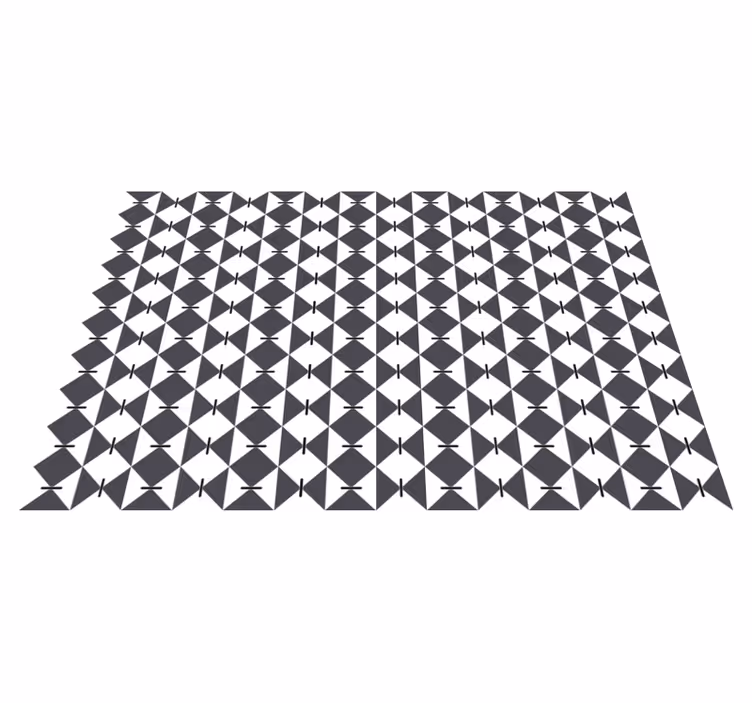 Alfombra de vinilo geométrica patrón de diamante moderno - TenVinilo