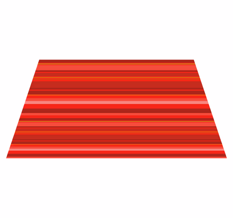 Alfombra vinílica rayas patrón rojo vibrante - TenVinilo