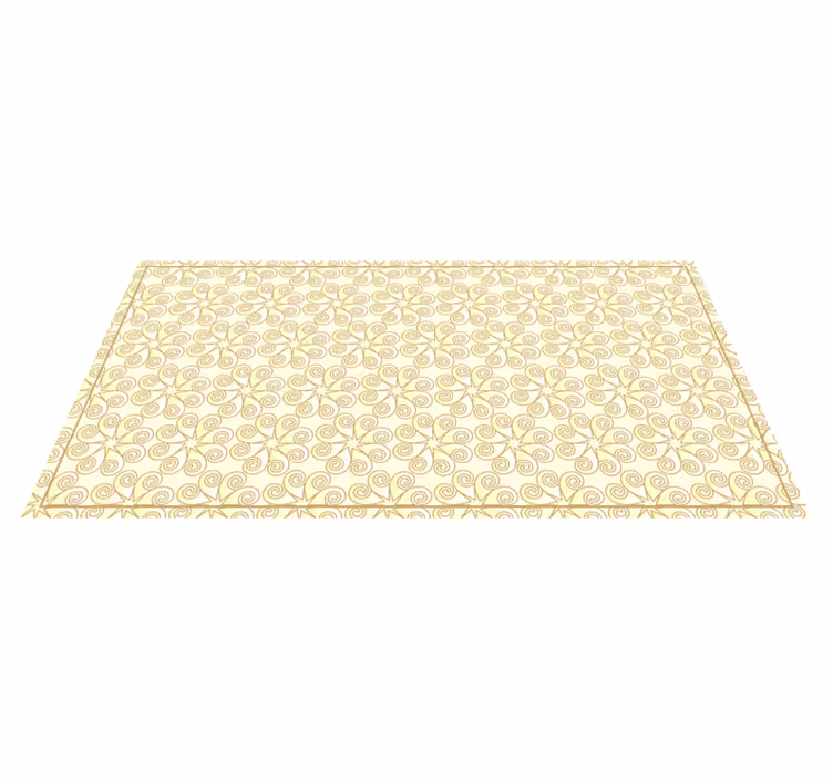 Alfombra vinílica vintage Elegante con estampa - TenVinilo