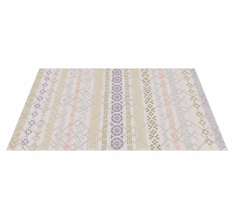 Alfombra vinílica cocina estampado geométrico - TenVinilo