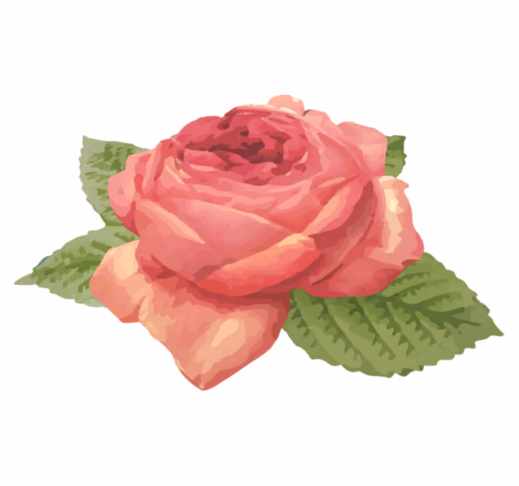 Alfombra vinílica flores flor de rosa vibrante - TenVinilo