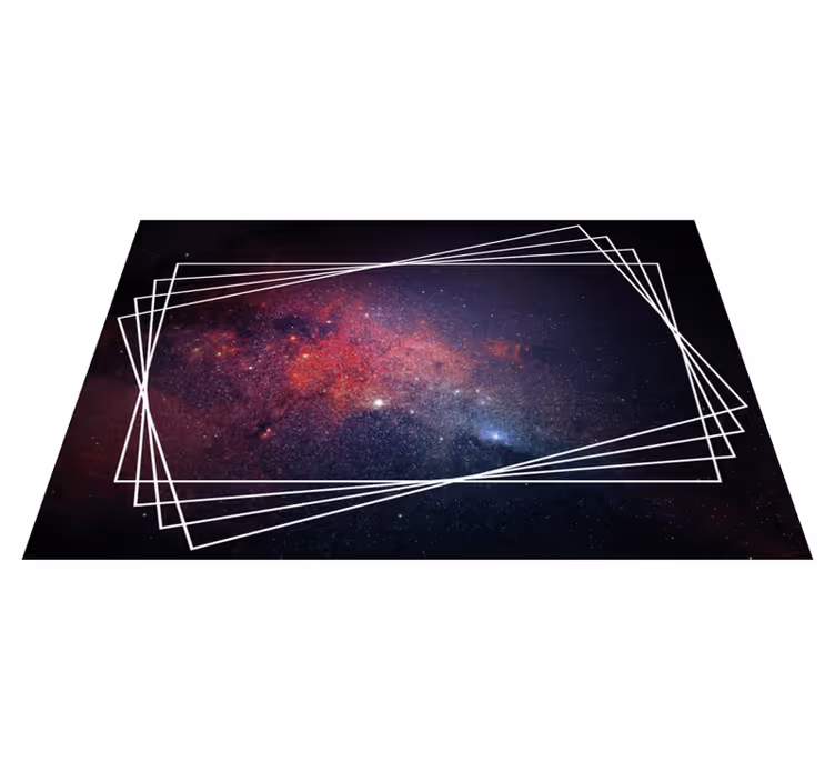 Alfombras vinílicas modernas patrones de nebulosas cósmicas - TenVinilo