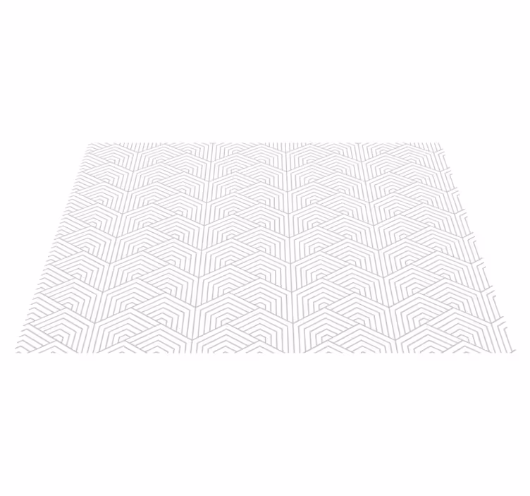 Alfombra de vinilo geométrica patrón hexagonal gris - TenVinilo