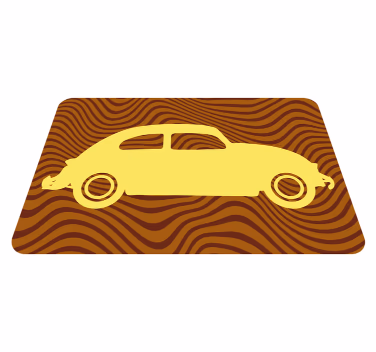 Alfombra vinílica salón Coche clásico alemán - TenVinilo