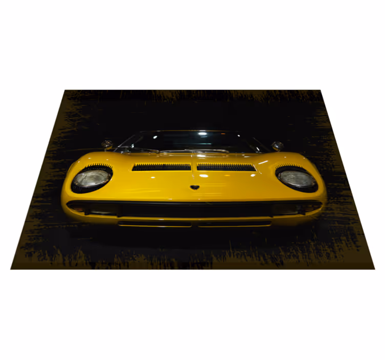 Alfombra vinílica vintage Lamborghini miura - TenVinilo