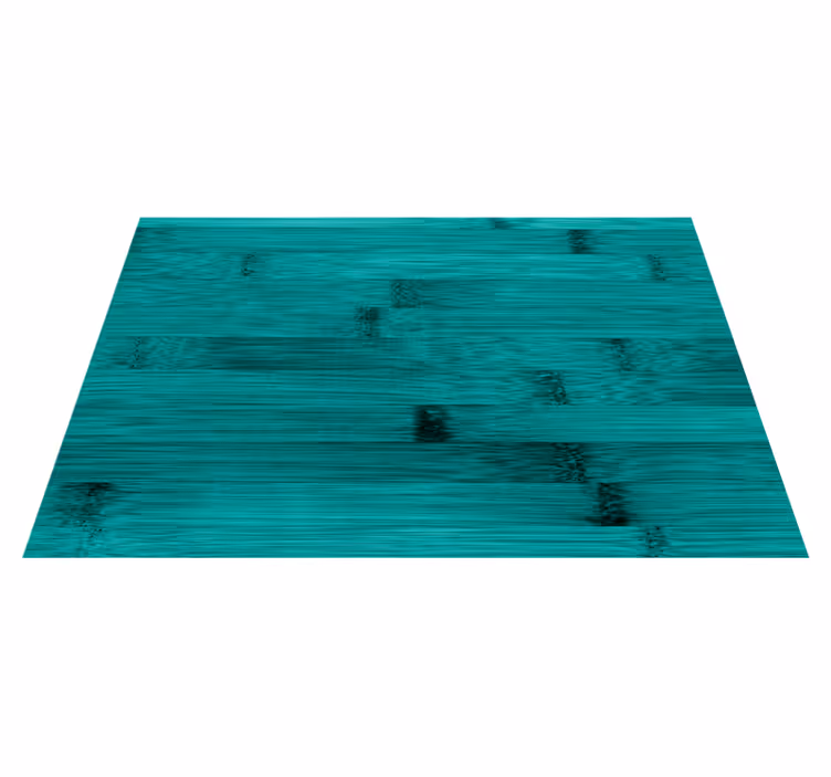 Alfombra vinílica textura madera turquesa teal - TenVinilo