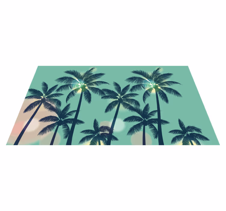 Alfombra vinílica naturaleza vibraciones de palmera - TenVinilo