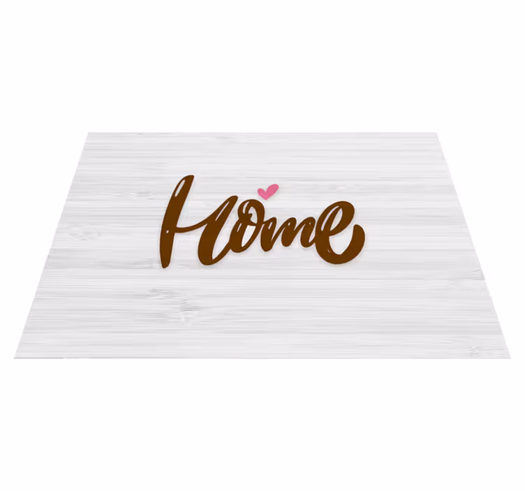Alfombra vinílica recibidor casa de madera con oveja - TenVinilo